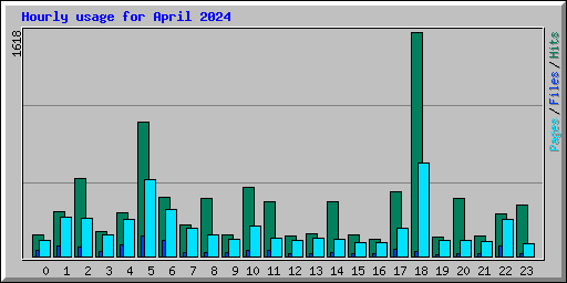 Hourly usage for April 2024