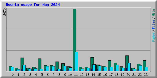 Hourly usage for May 2024